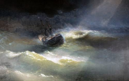 nave nella tempesta